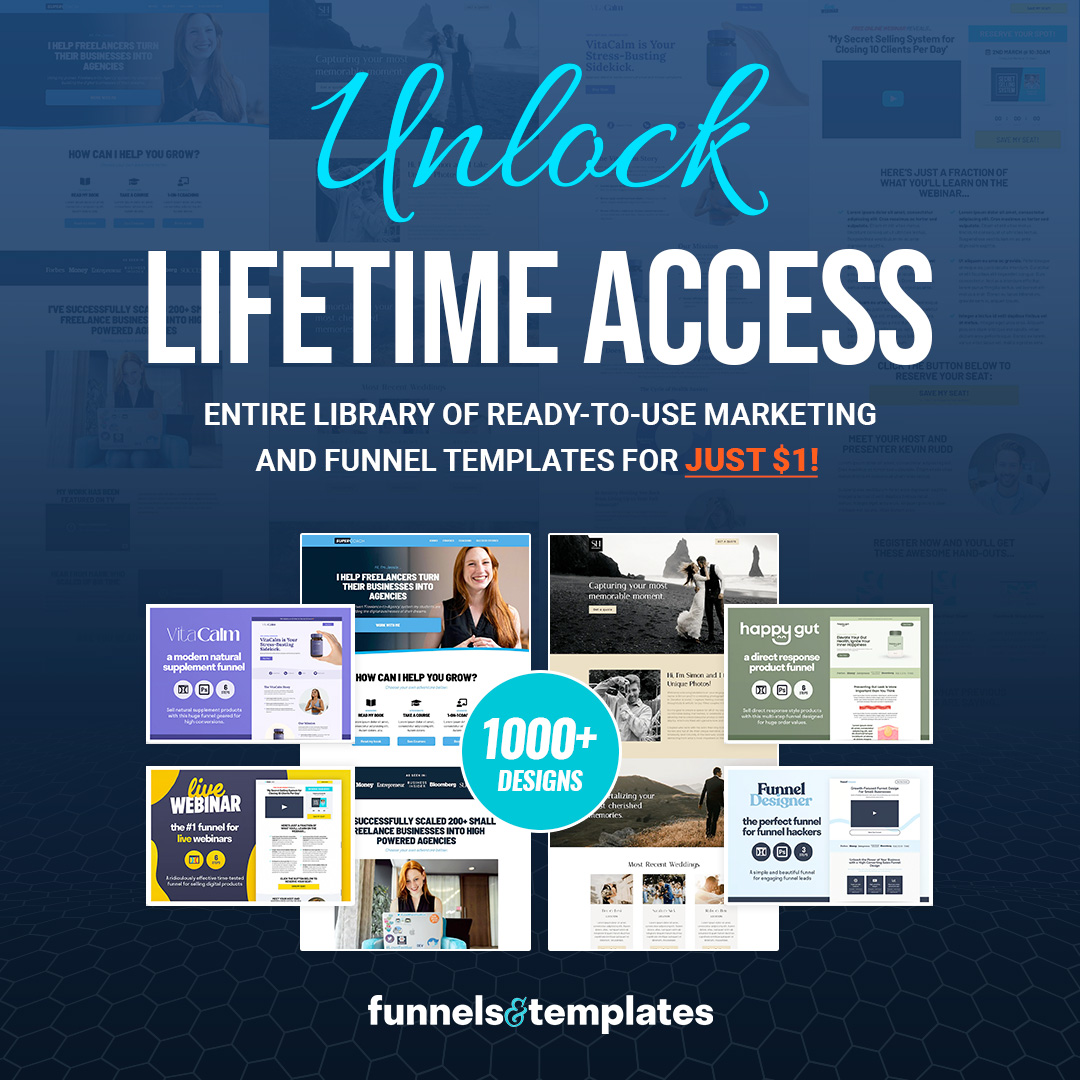 LifeTime access Funnels & Templates pic-13
